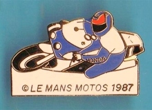 le mans medaille concentration moto 1987